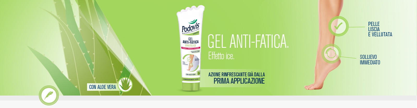 Podovis Gel anti-fatica: effetto Ice