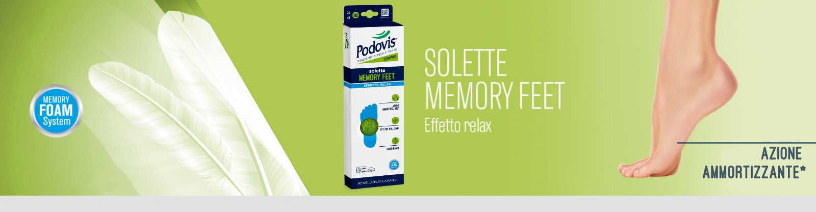 Podovis Solette Memory-Feet: effetto relax